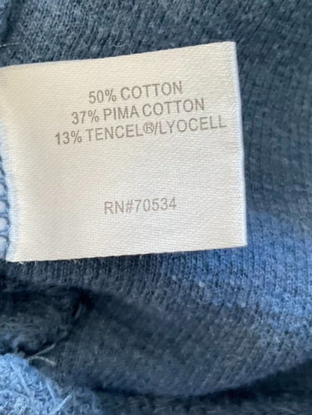 Orvis' Men's Large Half-Zip Blue Sweater Pullover - Great Condition - Picture 4 of 4